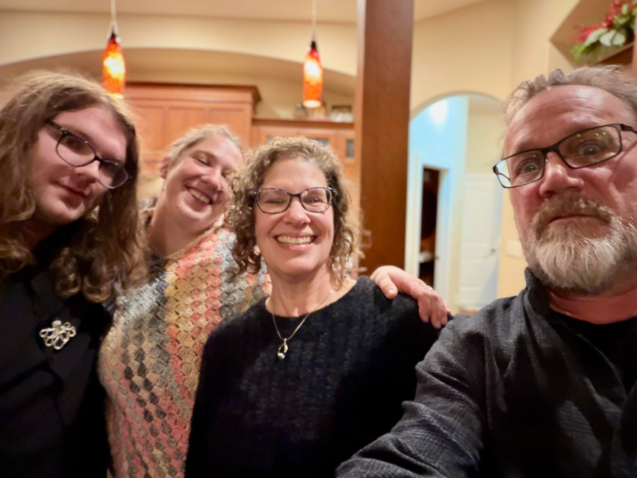 Wendy wanted a family photo! Happy Holidays!