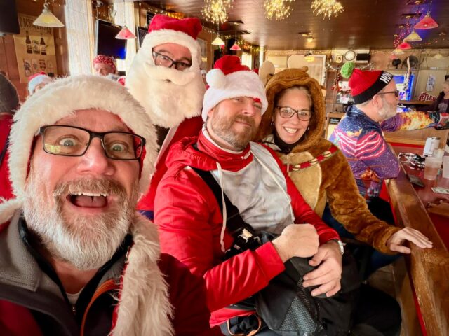 Santa Rampage at The Roman Coin