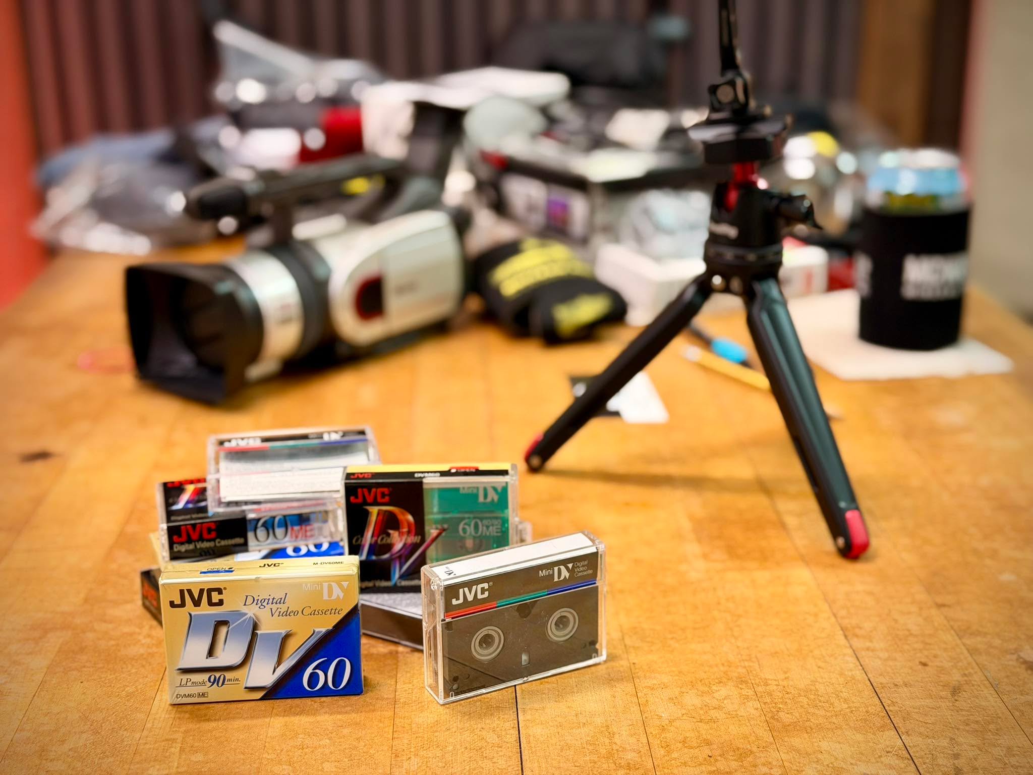 Repurposing an old Lowepro camera bag and found these inside. Who still shoots MiniDV? Yeah that’s a Canon GL1. Probably the camera that made me the most money of all the cameras I’ve ever owned!